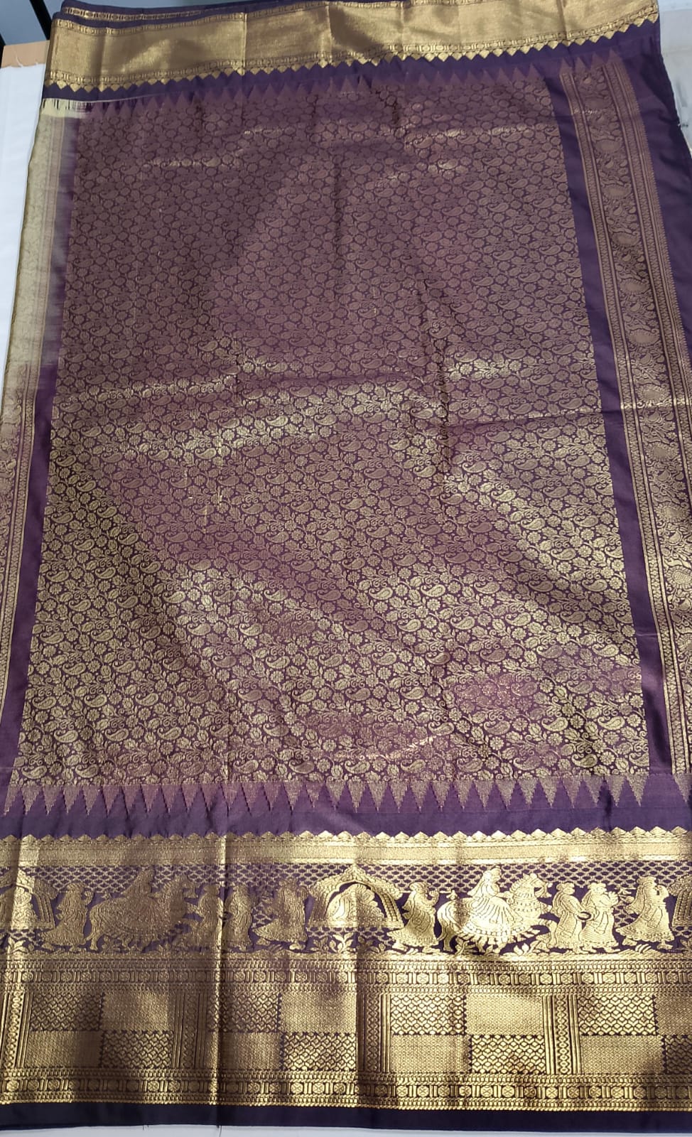 N950:Ready To Ship Beautiful Vintage Gadwal Saree With Stitched Blouse N950:Ready To Ship Beautiful Vintage Gadwal Saree With Stitched Blouse