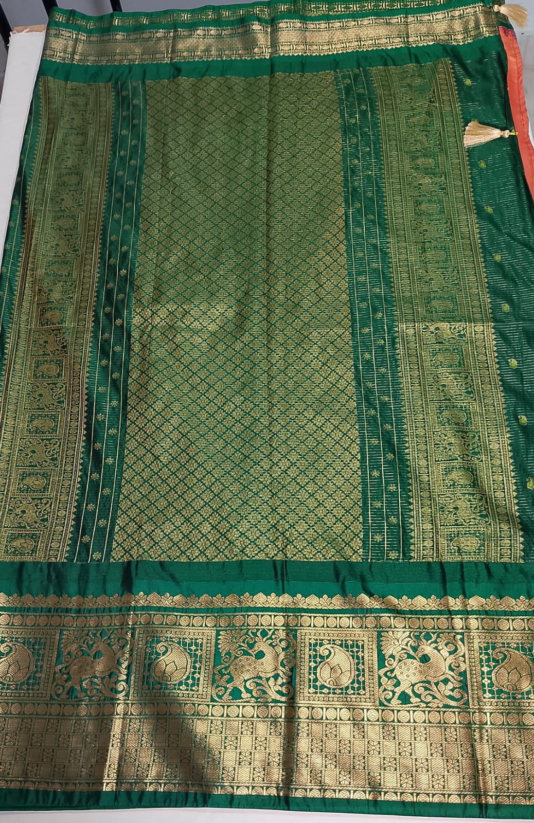N963:Ready To Ship Beautiful Vintage Gadwal Saree With Stitched Blouse N963:Ready To Ship Beautiful Vintage Gadwal Saree With Stitched Blouse