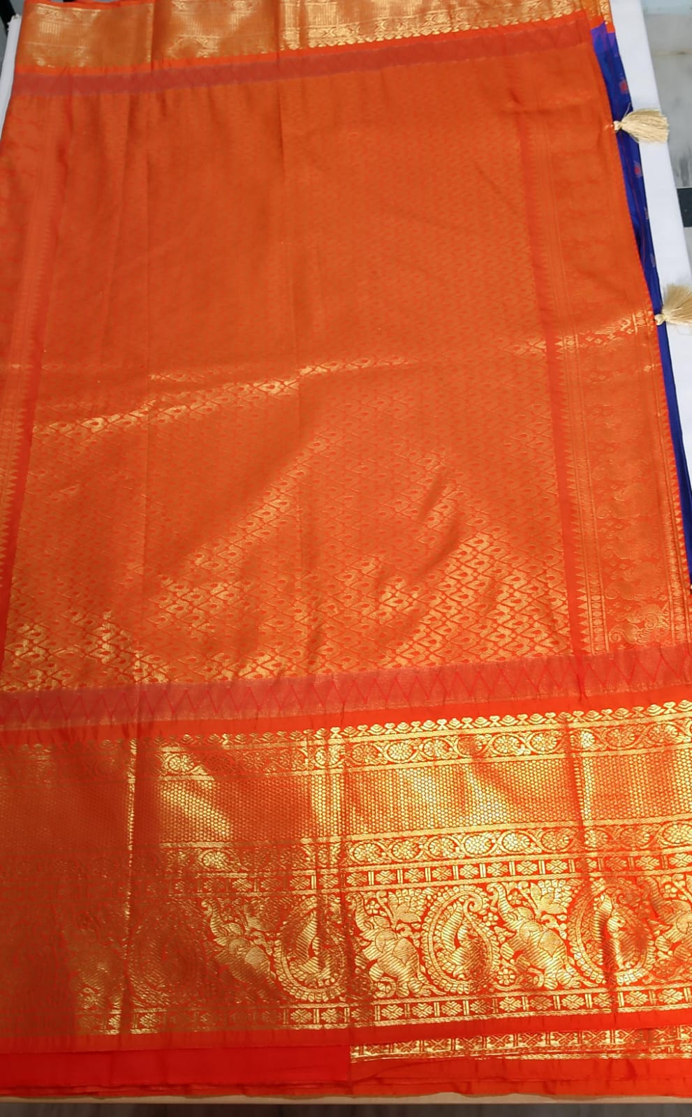N966:Ready To Ship Beautiful Vintage Gadwal Saree With Stitched Blouse N966:Ready To Ship Beautiful Vintage Gadwal Saree With Stitched Blouse