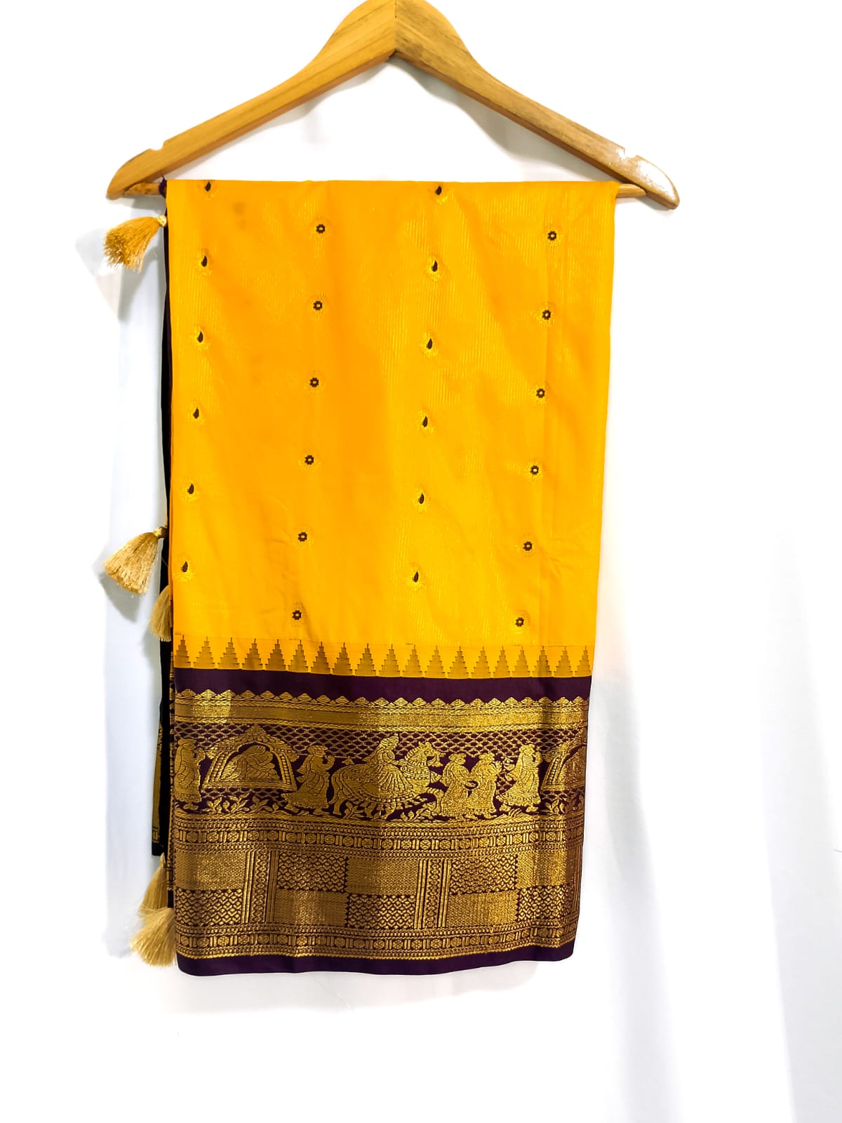 N976:Ready To Ship Beautiful Vintage Gadwal Saree With Stitched Blouse N976:Ready To Ship Beautiful Vintage Gadwal Saree With Stitched Blouse