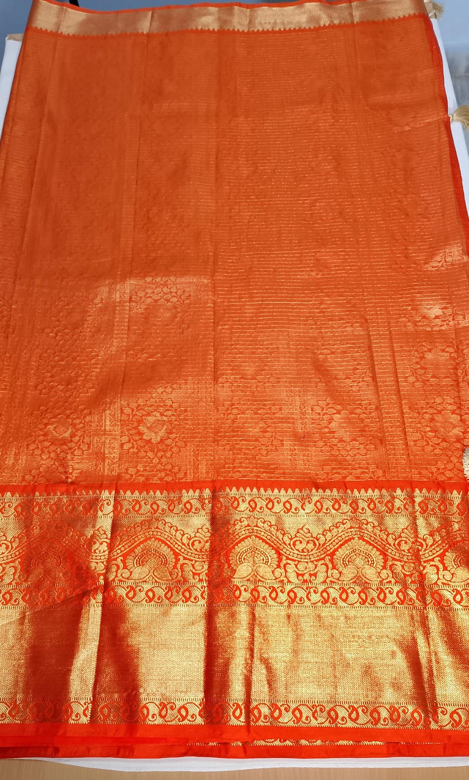 N972:Ready To Ship Beautiful Vintage Gadwal Saree With Stitched Blouse