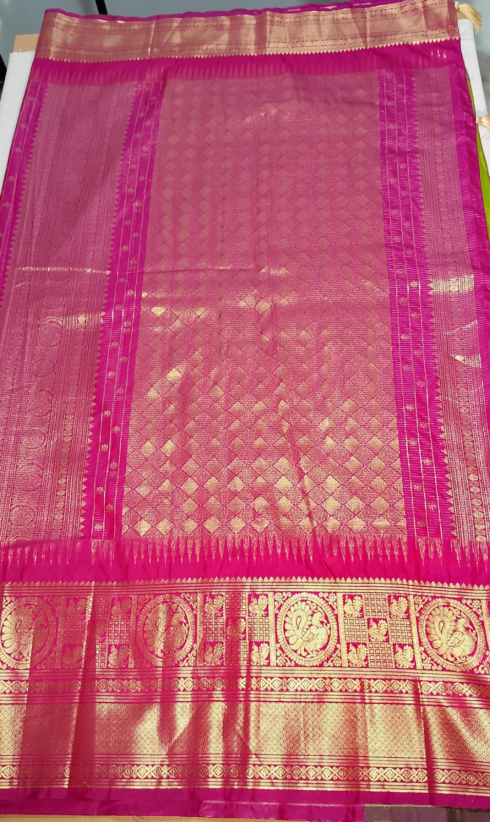 N973:Ready To Ship Beautiful Vintage Gadwal Saree With Stitched Blouse N973:Ready To Ship Beautiful Vintage Gadwal Saree With Stitched Blouse