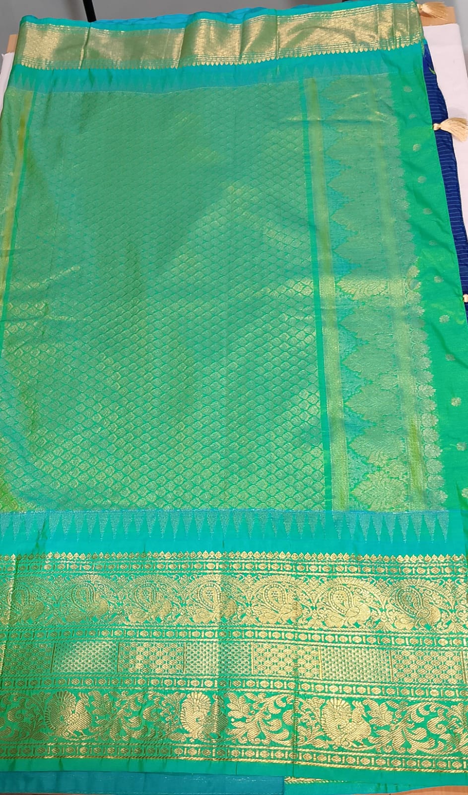N975:Ready To Ship Beautiful Vintage Gadwal Saree With Stitched Blouse N975:Ready To Ship Beautiful Vintage Gadwal Saree With Stitched Blouse