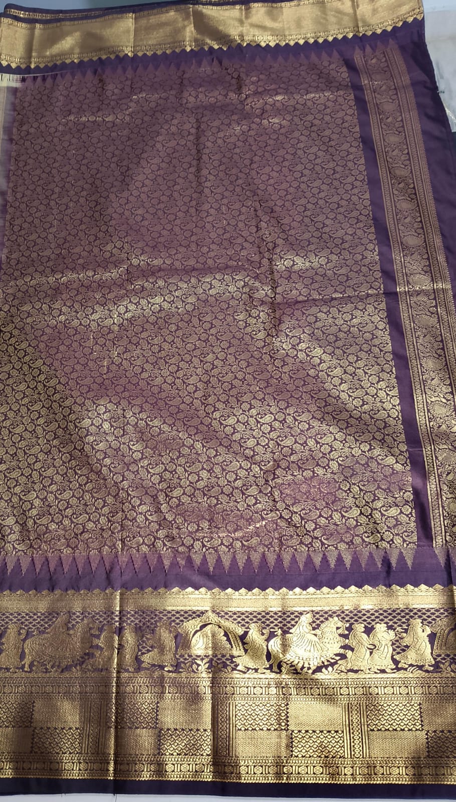 N976:Ready To Ship Beautiful Vintage Gadwal Saree With Stitched Blouse N976:Ready To Ship Beautiful Vintage Gadwal Saree With Stitched Blouse