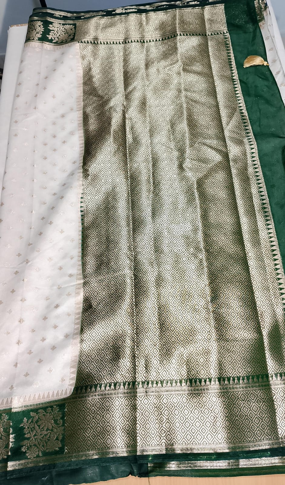 N1010: Ready To Ship Beautiful Banarasi Saree With Stitched Blouse N1010: Ready To Ship Beautiful Banarasi Saree With Stitched Blouse