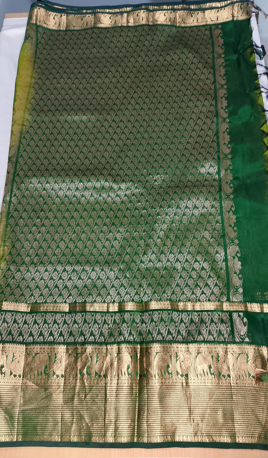 N1011: Ready To Ship Beautiful Pure Kanchipattu Saree With Stitched Blouse N1011: Ready To Ship Beautiful Pure Kanchipattu Saree With Stitched Blouse