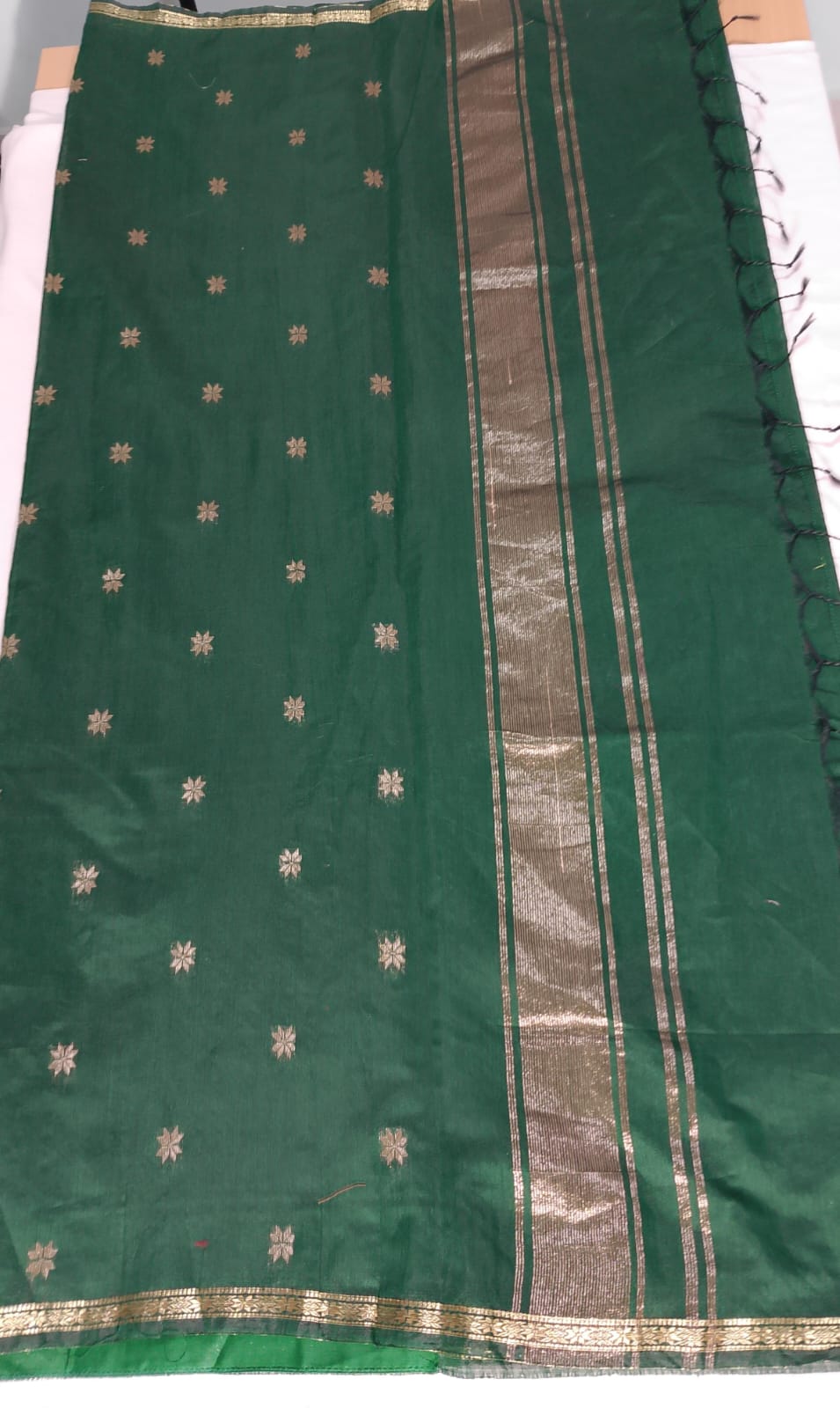 N1019: Ready To Ship Beautiful Cotton Silk Saree With Stitched Blouse N1019: Ready To Ship Beautiful Cotton Silk Saree With Stitched Blouse