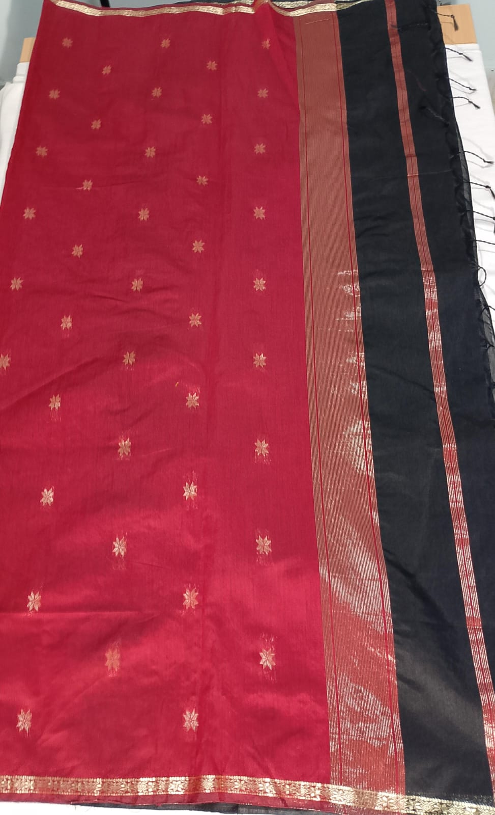 N1020: Ready To Ship Beautiful Cotton Silk Saree With Stitched Blouse N1020: Ready To Ship Beautiful Cotton Silk Saree With Stitched Blouse