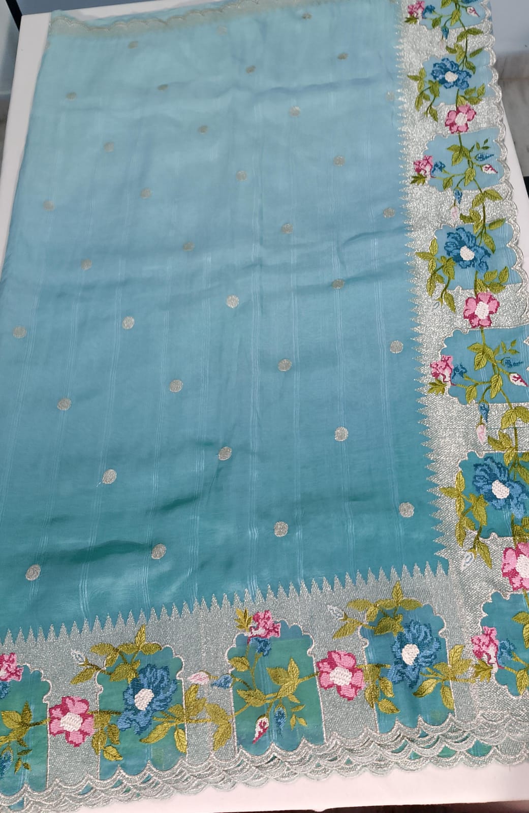 N1106: Ready To Ship Beautiful Saree With Stitched Blouse N1106: Ready To Ship Beautiful Saree With Stitched Blouse