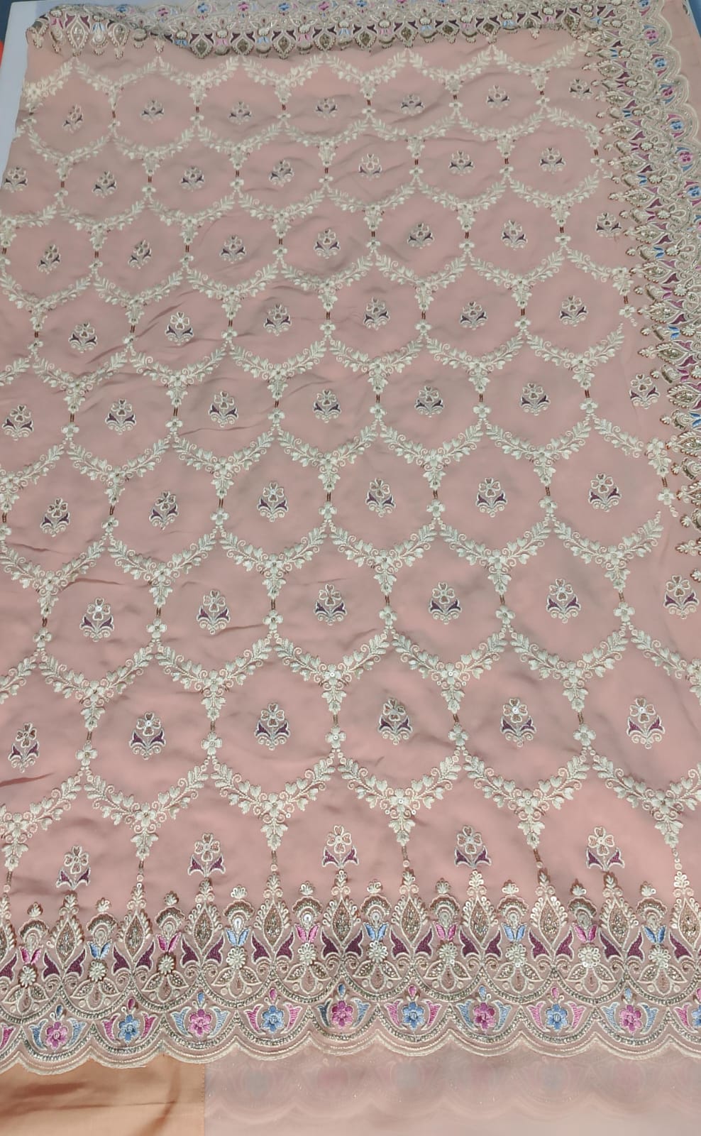 N1119: Ready To Ship Beautiful Saree With Stitched Blouse