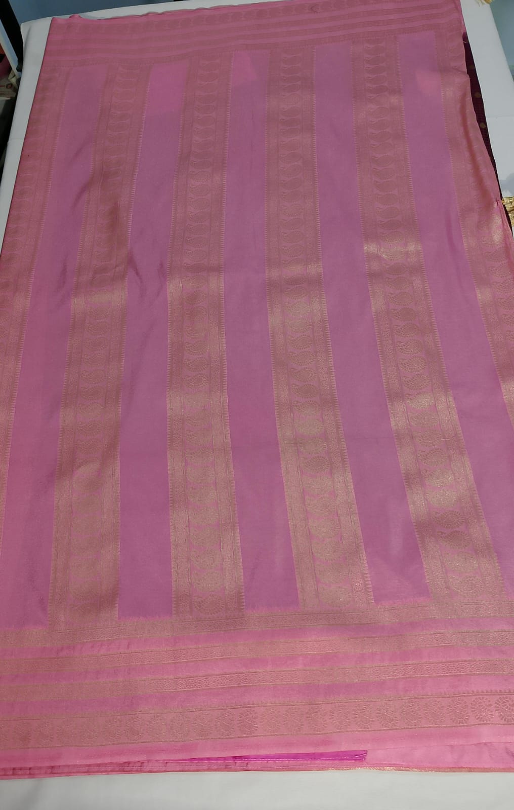 N1157:Ready To Ship Beautiful Mysore Crepe Silk Saree With Stitched Blouse N1157:Ready To Ship Beautiful Mysore Crepe Silk Saree With Stitched Blouse