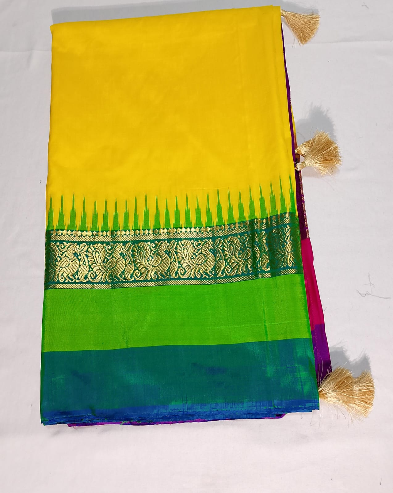 N1163: Ready To Ship Beautiful Ekkata Saree With Stitched Blouse N1163: Ready To Ship Beautiful Ekkata Saree With Stitched Blouse