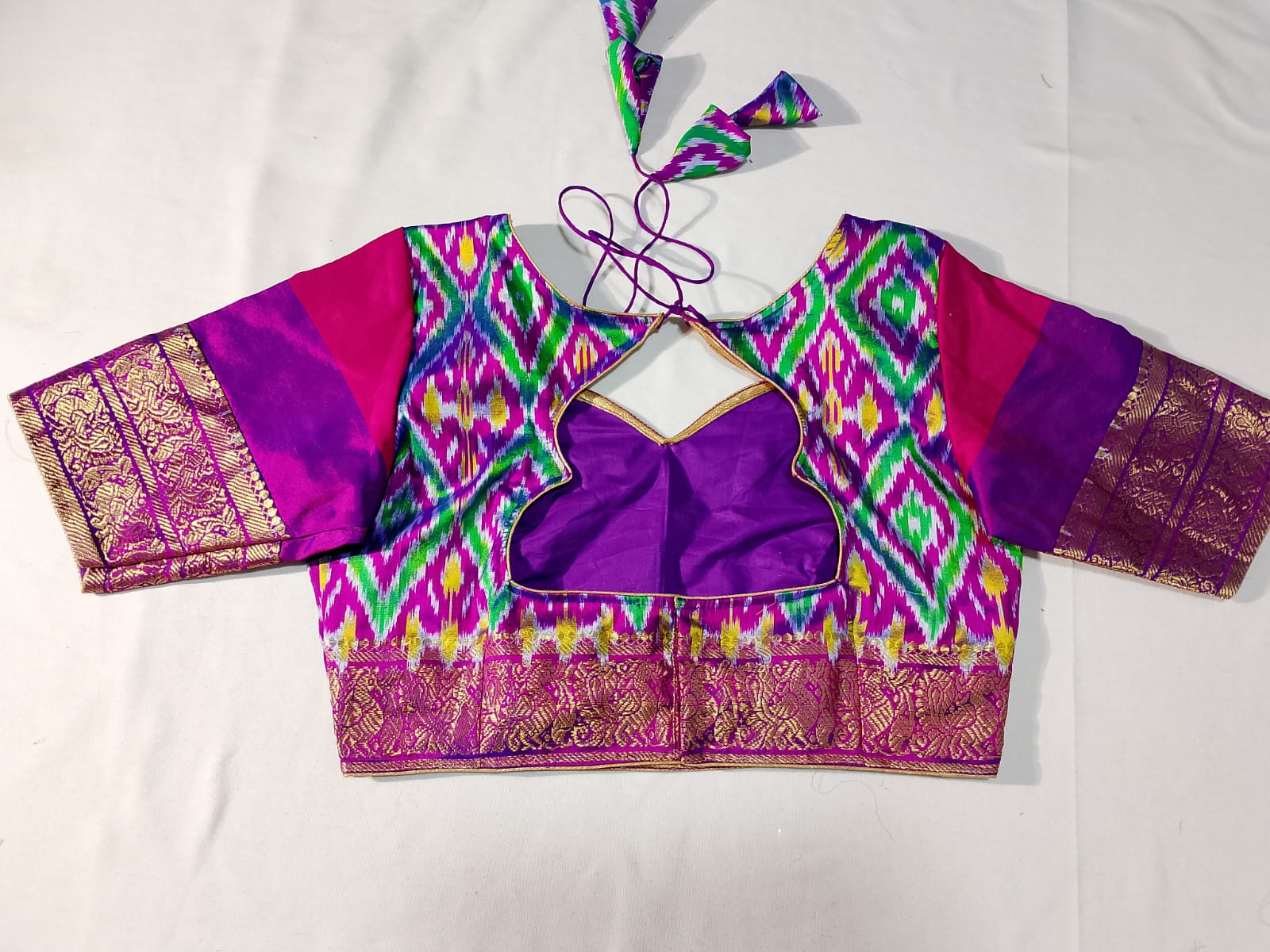 N1163: Ready To Ship Beautiful Ekkata Saree With Stitched Blouse N1163: Ready To Ship Beautiful Ekkata Saree With Stitched Blouse