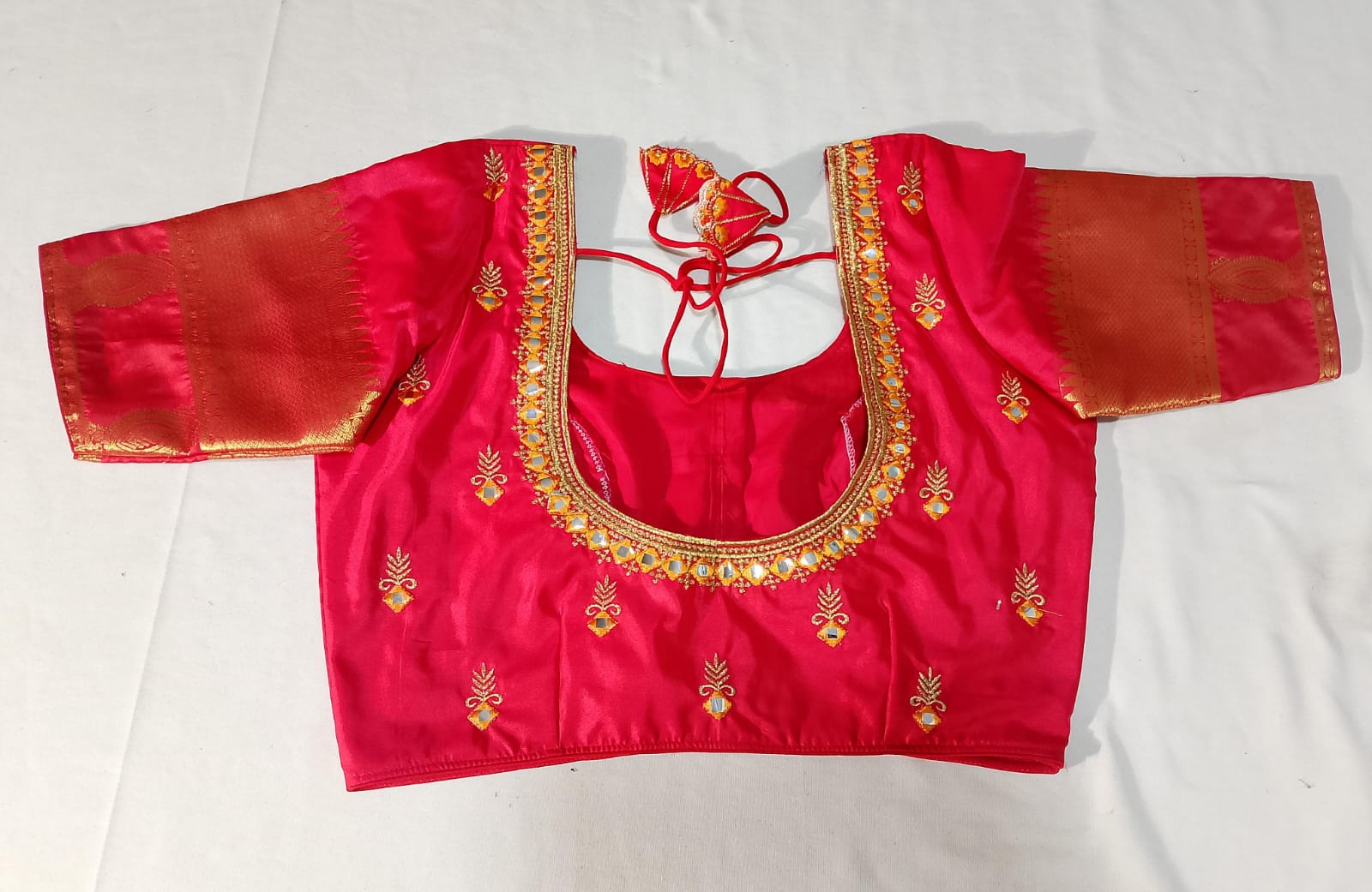 N1180: Ready To Ship Beautiful Semi Kanchipattu Saree With Stitched Embroidery Work Blouse N1180: Ready To Ship Beautiful Semi Kanchipattu Saree With Stitched Embroidery Work Blouse