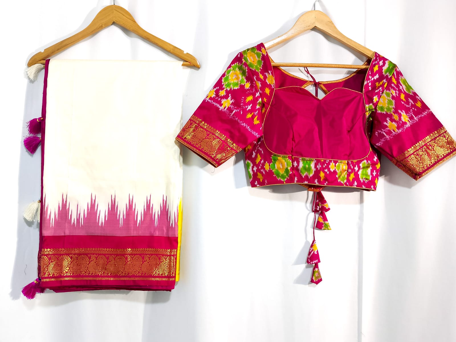 N1184: Ready To Ship Beautiful Saree With Stitched Blouse