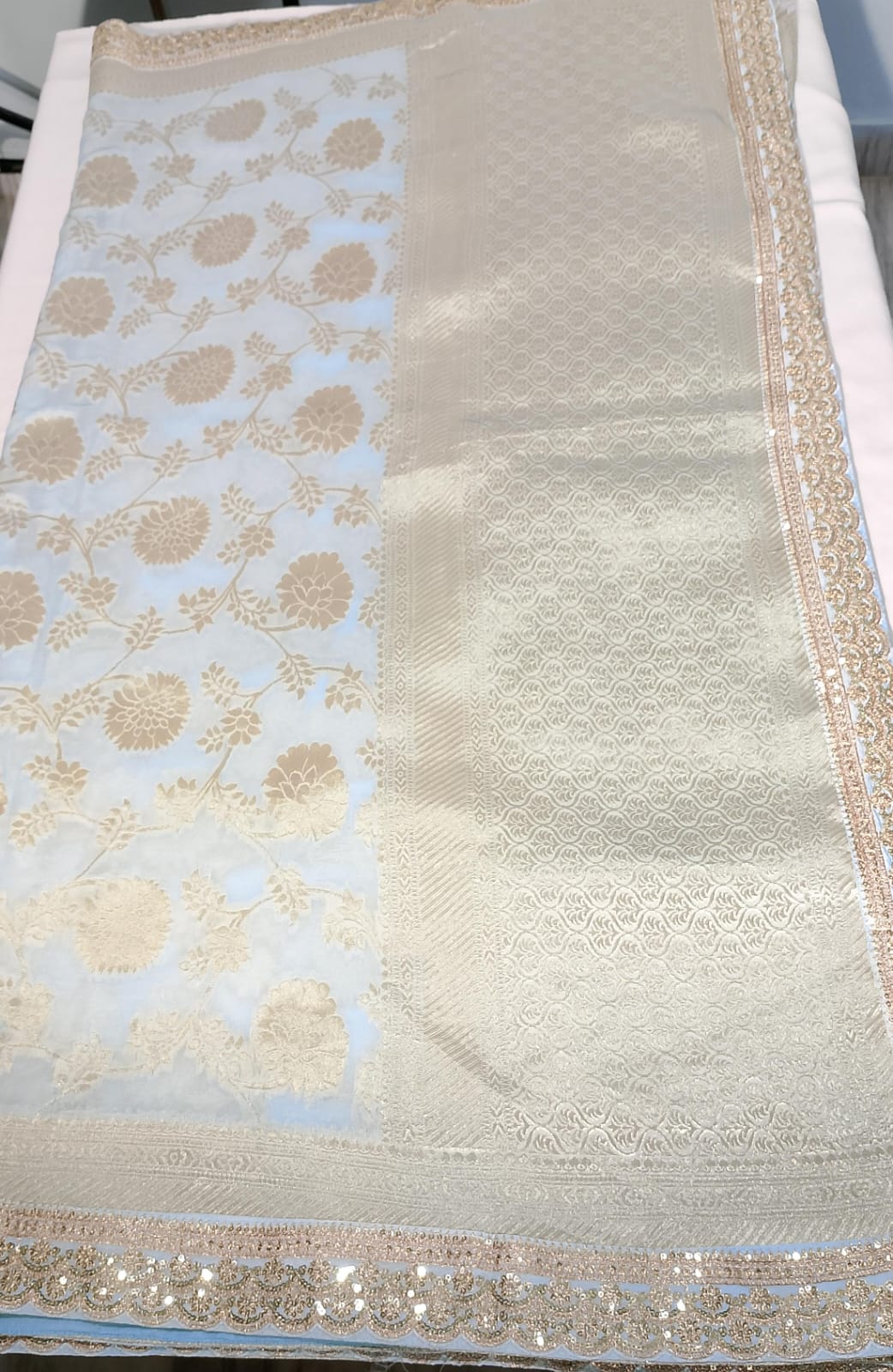 N1213: Ready To Ship Beautiful Saree With Stitched Blouse N1213: Ready To Ship Beautiful Saree With Stitched Blouse
