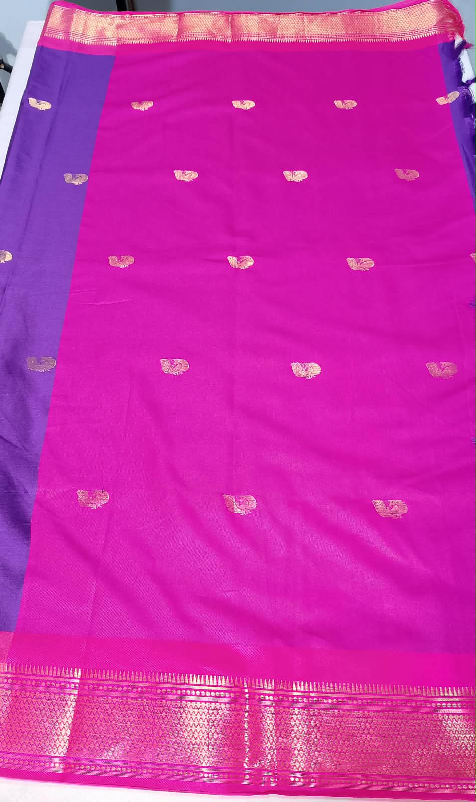 N1257:  Ready To Ship Beautiful Paithani Saree With Unstitched Blouse
