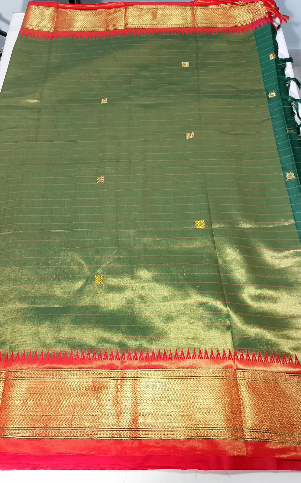 N1259: Ready To Ship Beautiful Paithani Saree With Unstitched Blouse