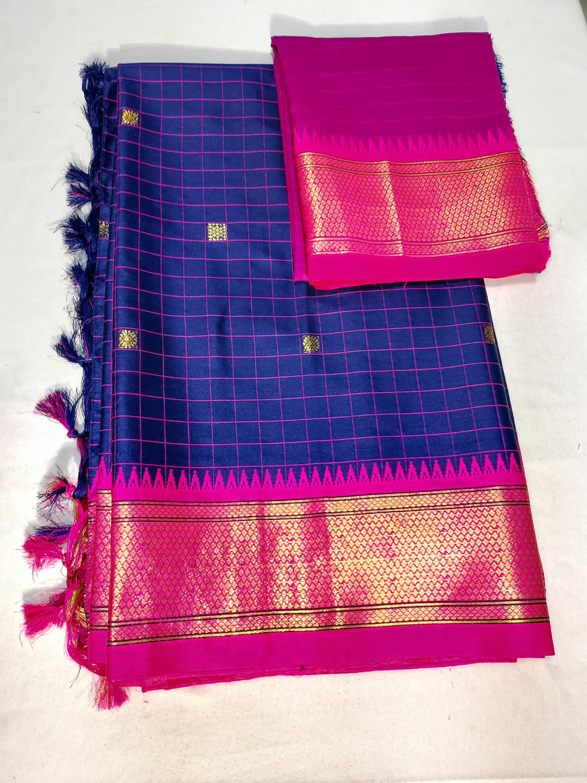 N1255: Ready To Ship Beautiful Paithani Saree With Unstitched Blouse