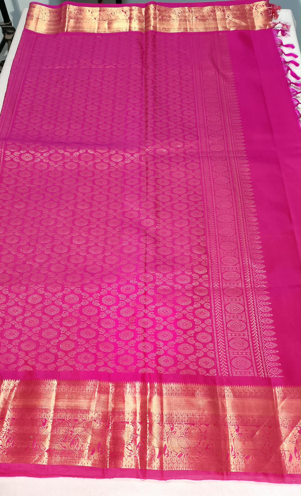 N1278: Ready To Ship Beautiful Pure Kanchipattu Saree With Stitched Maggam Work Blouse N1278: Ready To Ship Beautiful Pure Kanchipattu Saree With Stitched Maggam Work Blouse