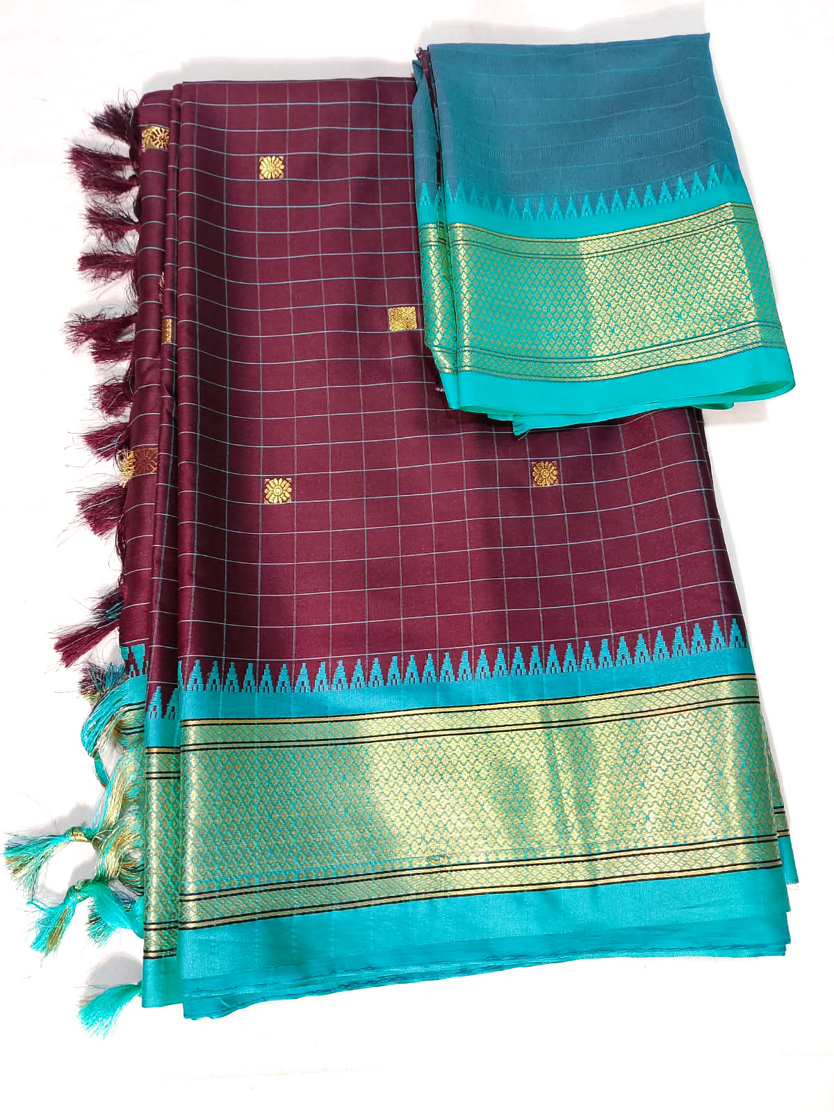 N1263: Ready To Ship Beautiful Paithani Saree With Unstitched Blouse