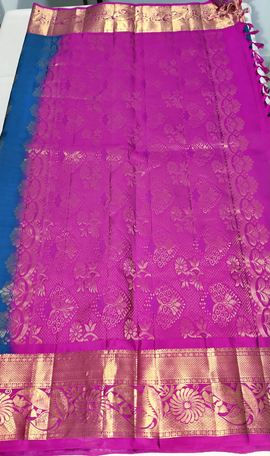 N1294: Ready To Ship Beautiful Pure Kanchipattu Saree With Stitched Maggam Work Blouse N1294: Ready To Ship Beautiful Pure Kanchipattu Saree With Stitched Maggam Work Blouse