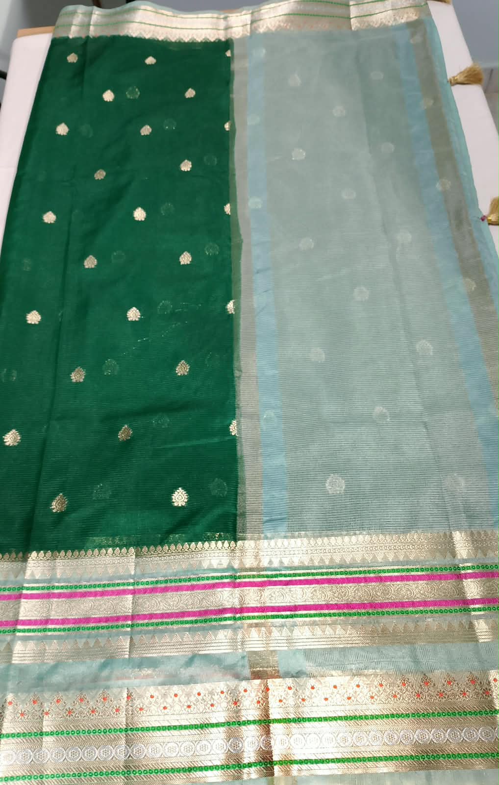 N1354 : Ready To Ship Beautiful Banarasi Saree With Stitched Blouse N1354 : Ready To Ship Beautiful Banarasi Saree With Stitched Blouse