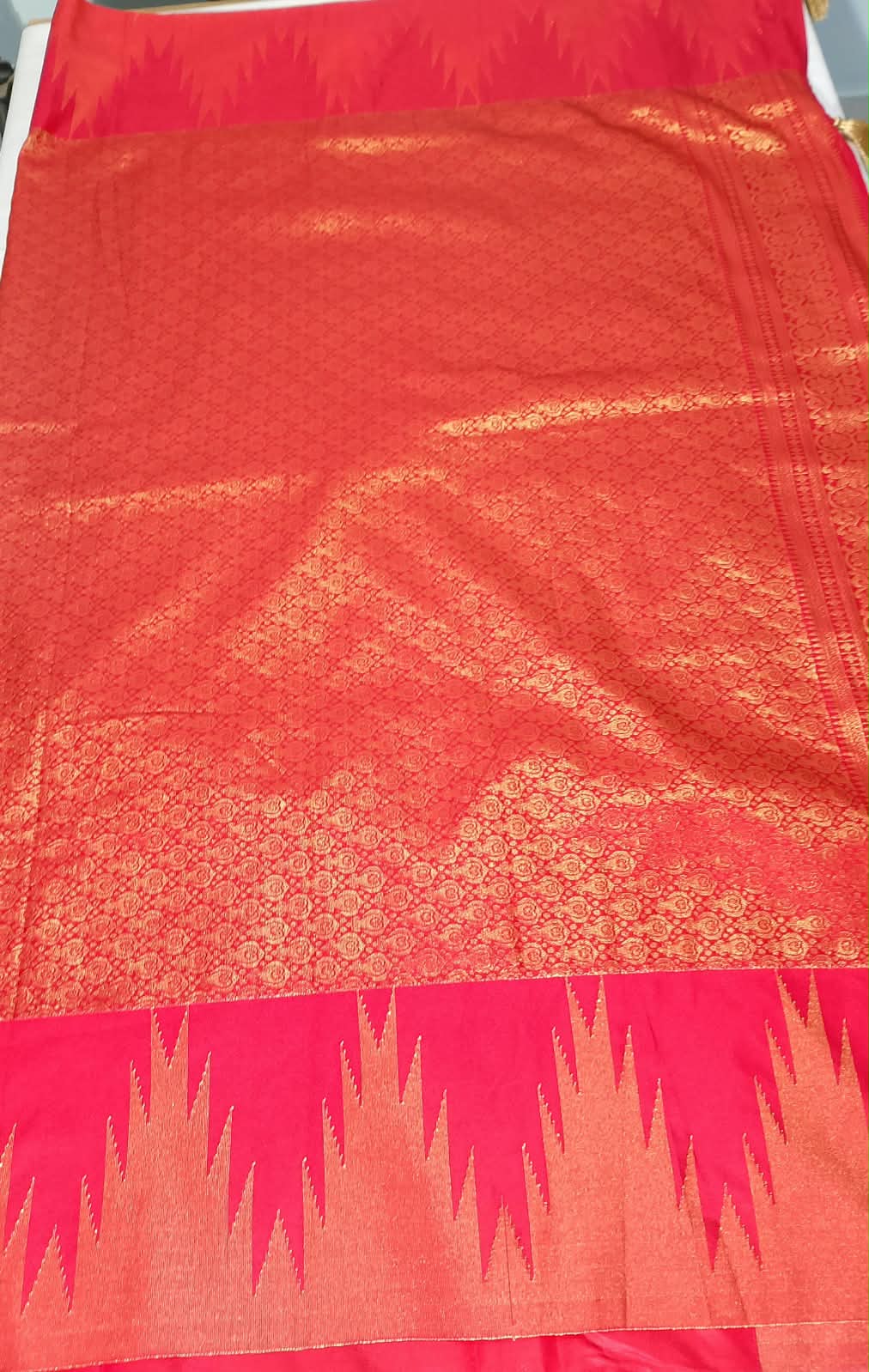 N1310 : Ready To Ship Beautiful Vintage Gadwal Saree With Stitched Blouse N1310 : Ready To Ship Beautiful Vintage Gadwal Saree With Stitched Blouse