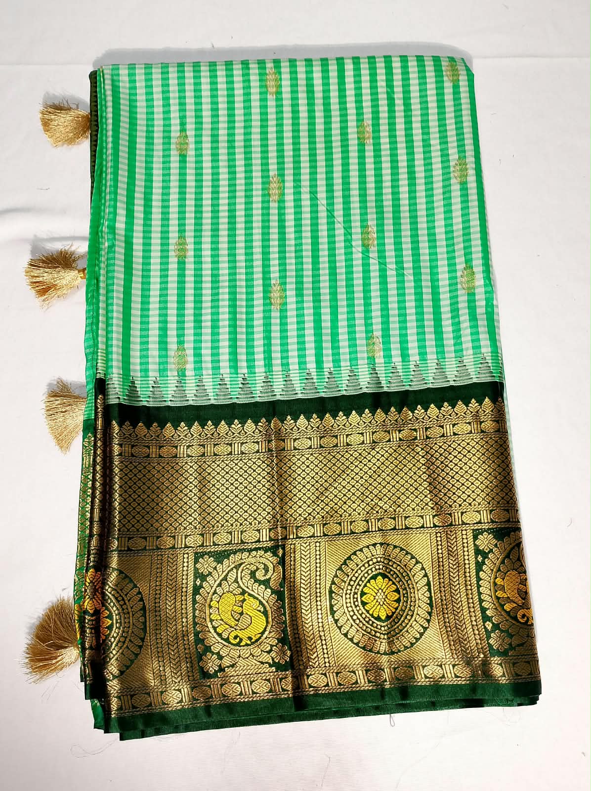 N1313 :Ready To Ship Beautiful Vintage Gadwal Saree With Stitched Blouse N1313 :Ready To Ship Beautiful Vintage Gadwal Saree With Stitched Blouse