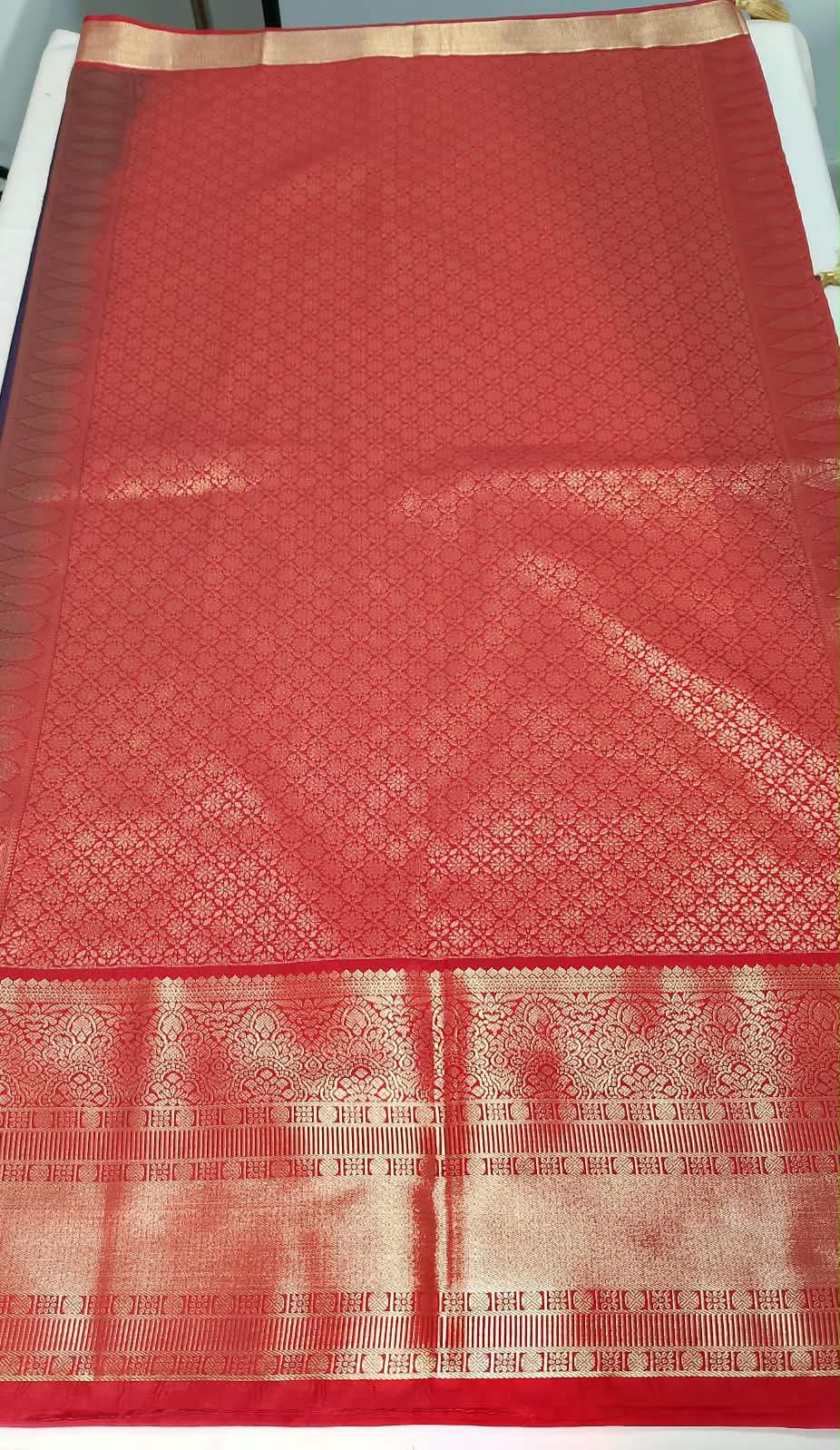 N1369 : Ready To Ship Beautiful Semi Kanchipattu Saree With Stitched Embroidery Work Blouse N1369 : Ready To Ship Beautiful Semi Kanchipattu Saree With Stitched Embroidery Work Blouse