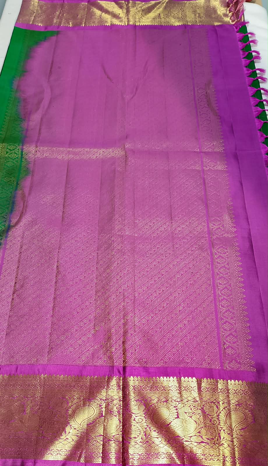 N1376 : Ready To Ship Beautiful Pure Kanchipattu Saree With Stitched Maggam Work Blouse N1376 : Ready To Ship Beautiful Pure Kanchipattu Saree With Stitched Maggam Work Blouse