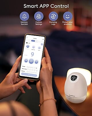 Momfann App Controlled Double Wearable Breast Pump