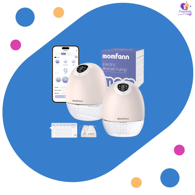 Momfann App Controlled Double Wearable Breast Pump
