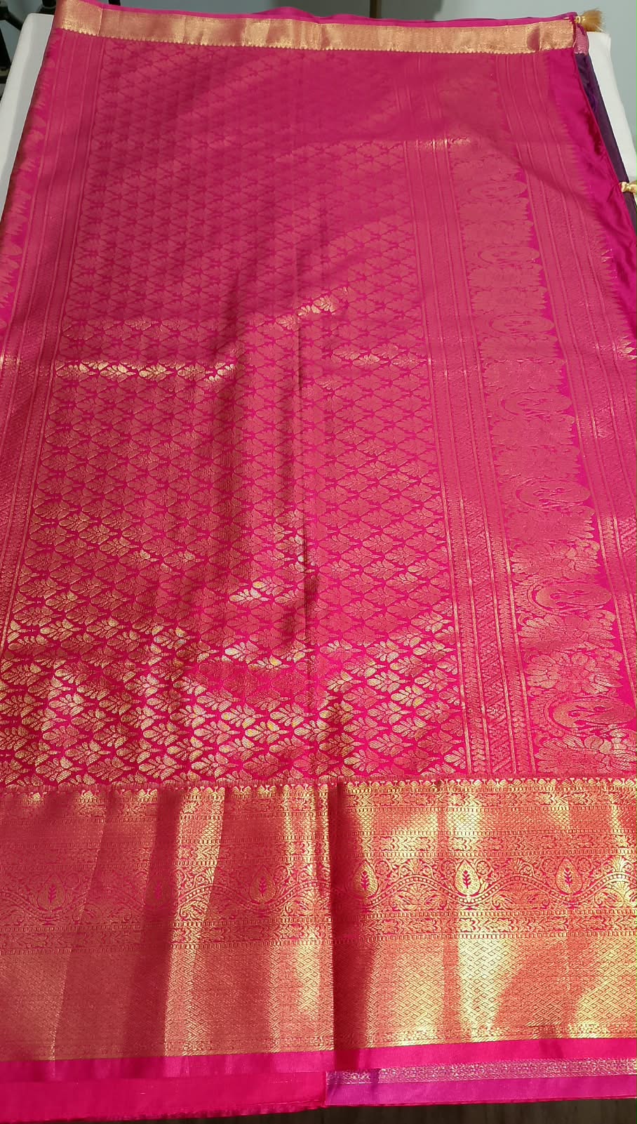 N1496 : Ready To Ship Beautiful Semi Kanchipattu Saree With Stitched Embroidery Work Blouse N1496 : Ready To Ship Beautiful Semi Kanchipattu Saree With Stitched Embroidery Work Blouse