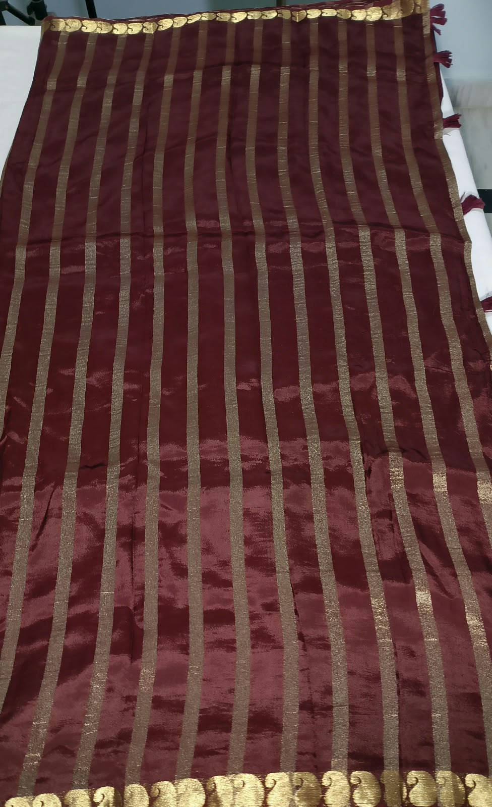 N1563 : Ready To Ship Beautiful Crepe Silk Saree With Stitched Blouse N1563 : Ready To Ship Beautiful Crepe Silk Saree With Stitched Blouse