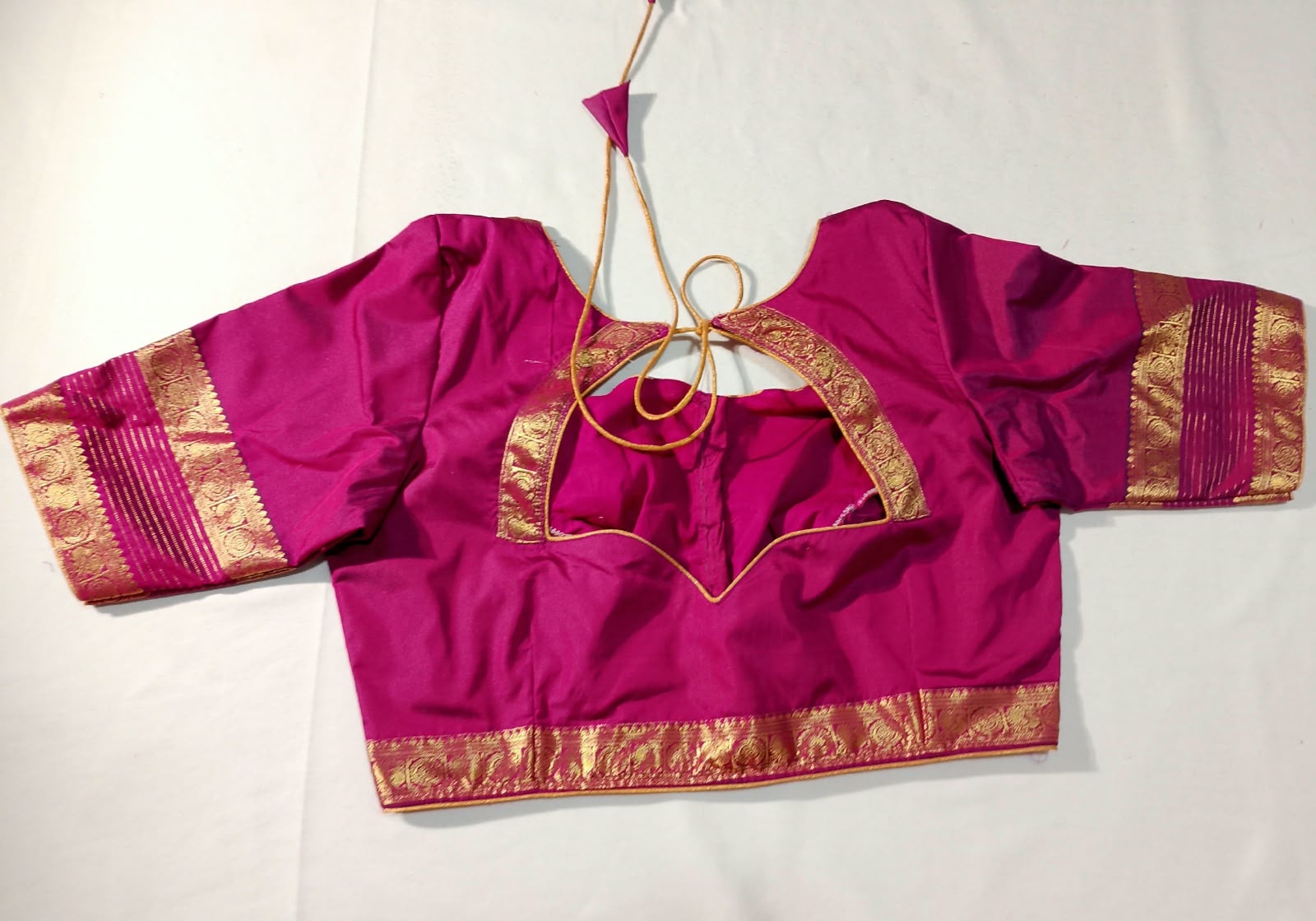 N1616 : Ready To Ship Beautiful Semi Kanchipattu Saree With Stitched Blouse