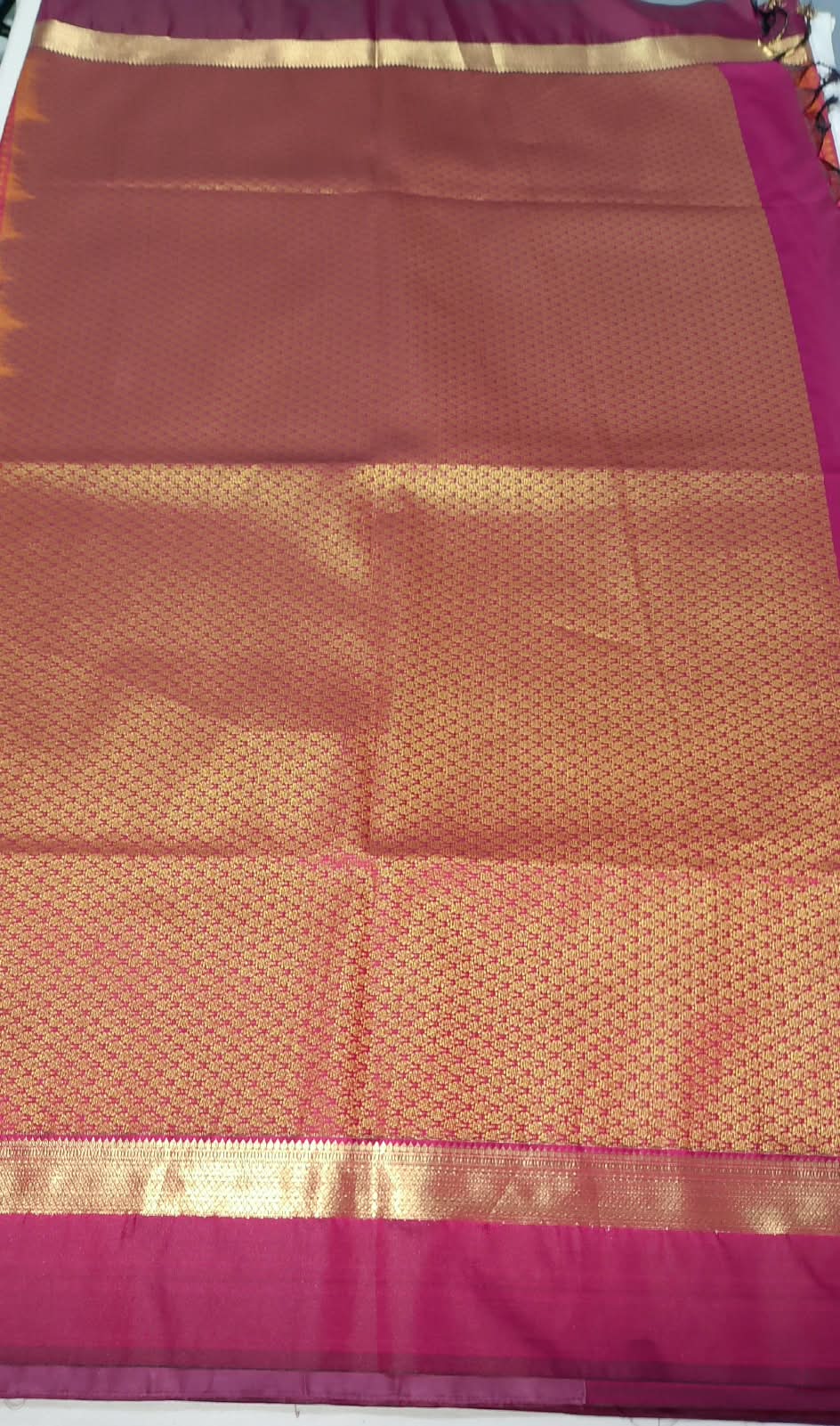 N1616 : Ready To Ship Beautiful Semi Kanchipattu Saree With Stitched Blouse