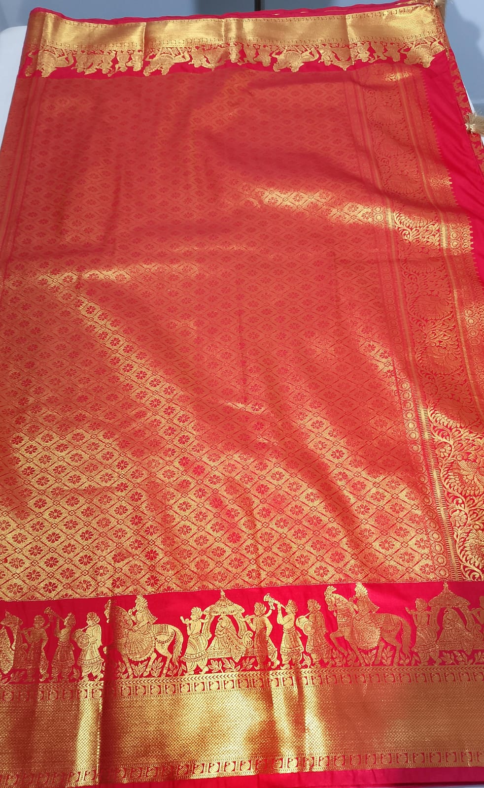 N1660 : Ready To Ship Beautiful Space Silk Saree With Stitched Blouse N1660 : Ready To Ship Beautiful Space Silk Saree With Stitched Blouse