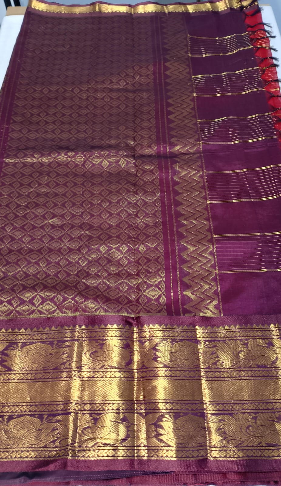 N1668 : Ready To Ship Beautiful Saree With Stitched Blouse