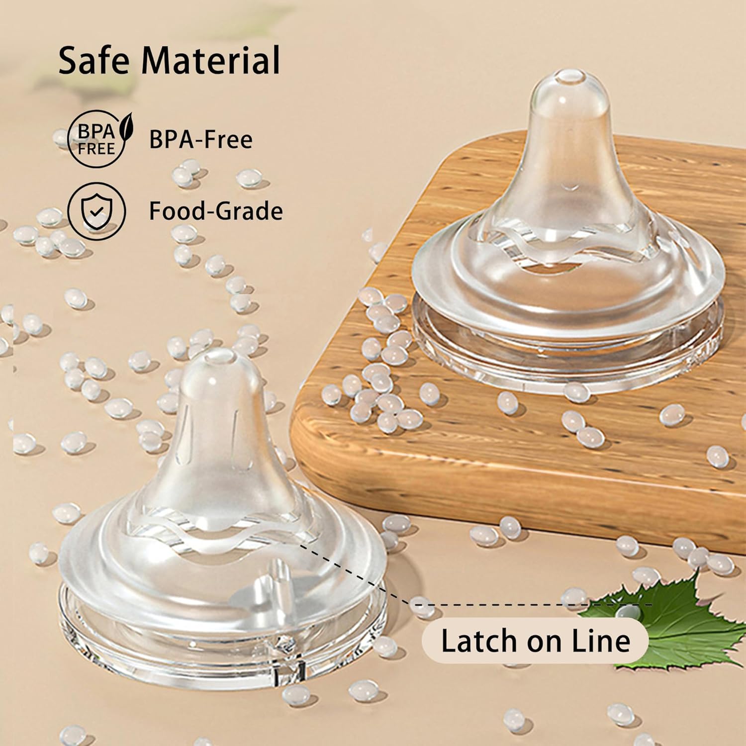 Yanyoyo Wideneck Glass Baby Bottle 5.4oz (w/ Slow Flow Nipple)
