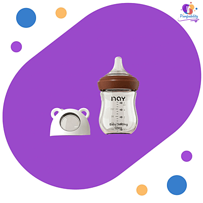 Yanyoyo Wideneck Glass Baby Bottle 5.4oz (w/ Slow Flow Nipple)