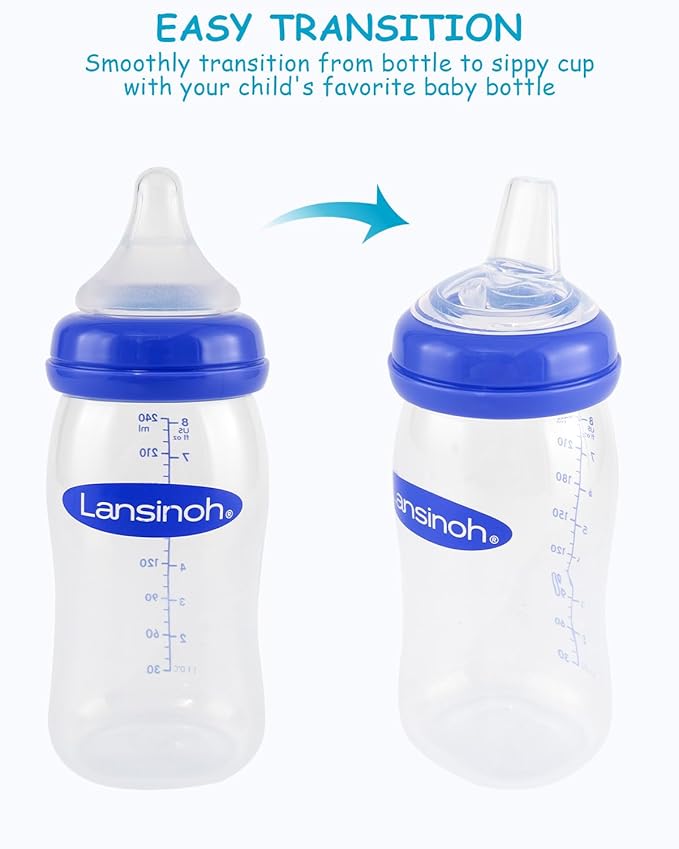 Replacement Sippy Nipple (fits Lansinoh and Compatible Bottles)