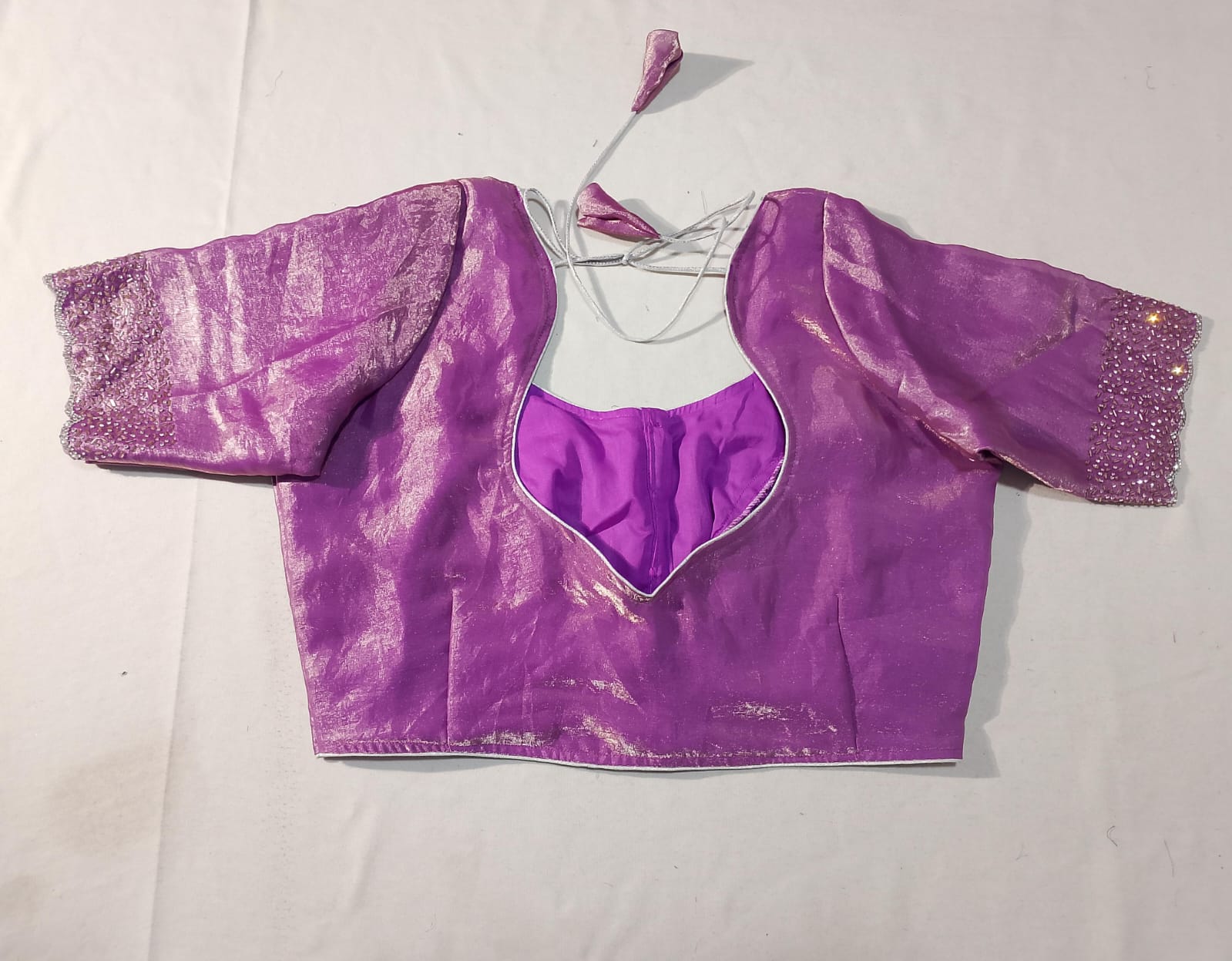 N1697 : Ready To Ship Beautiful Saree With Stitched Blouse