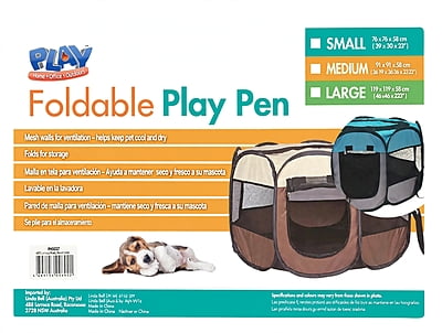 Play pen W Door - M - Brown