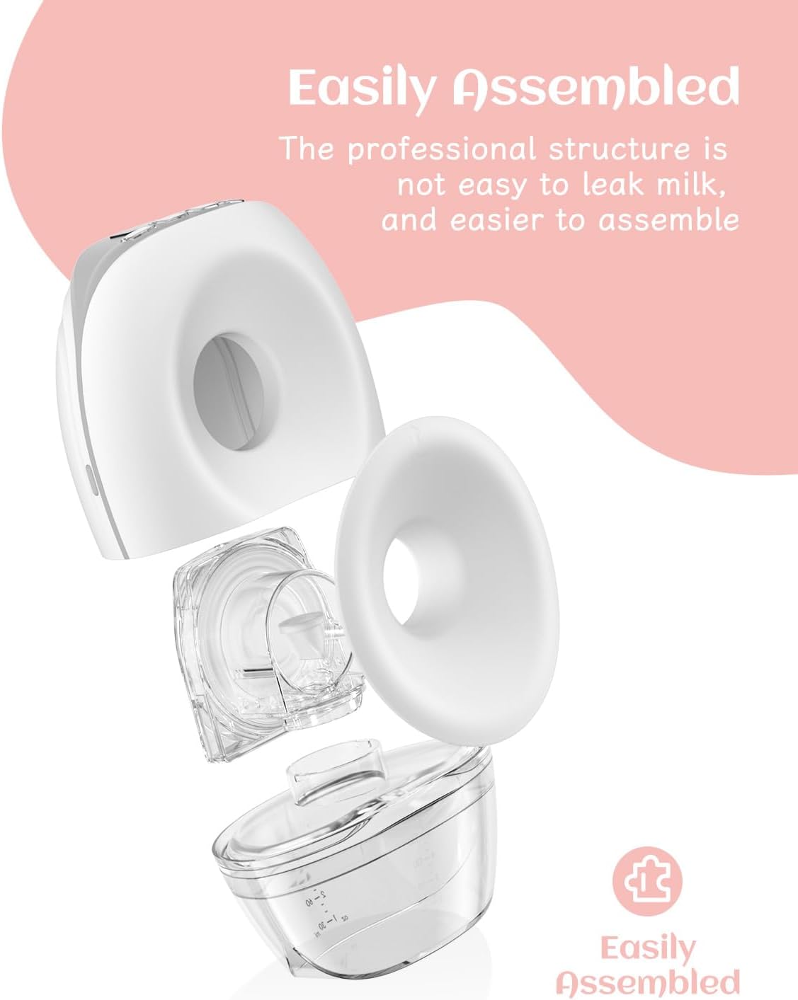 GLE21 DOUBLE WEARABLE BREAST PUMP