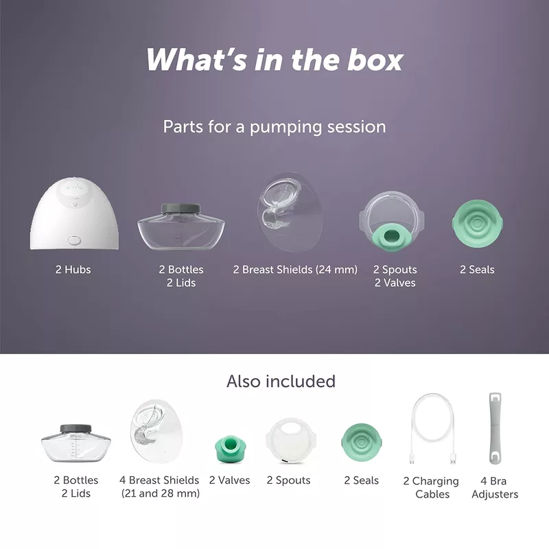 Elvie Breast Pump - Double, Wearable Breast Pump with App (silent)