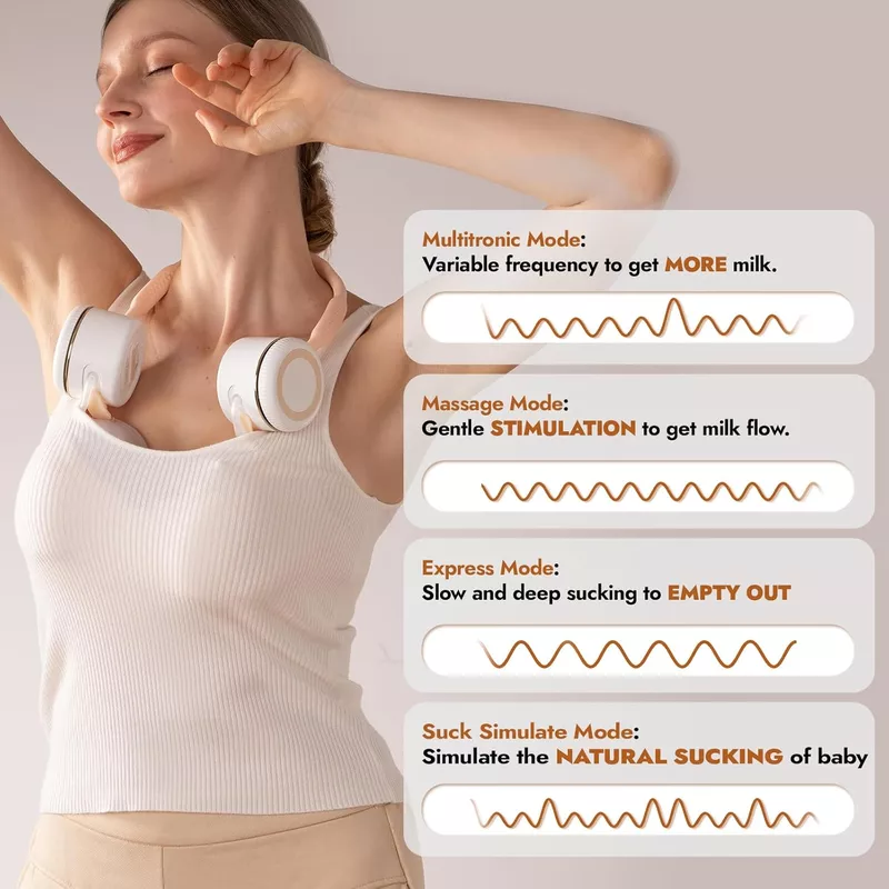 NCVI NECKBAND WEARABLE BREAST PUMP