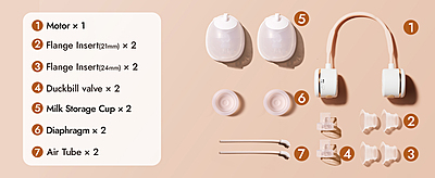 NCVI NECKBAND WEARABLE BREAST PUMP