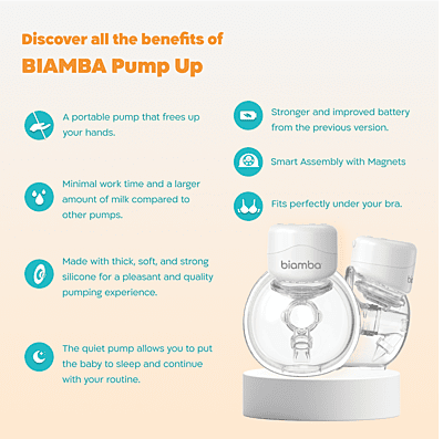 Biamba Pump Up Double Wearable Breast Pump