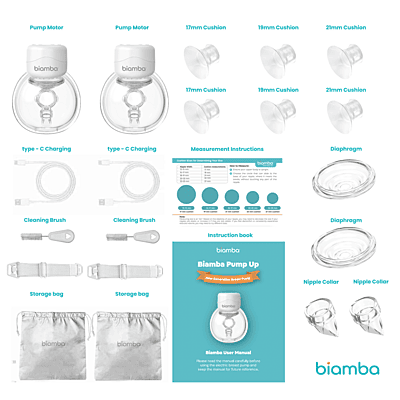 Biamba Pump Up Double Wearable Breast Pump